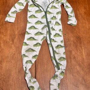 Kickee Pants Cream and Green Caterpillar Kids Footie 🐛